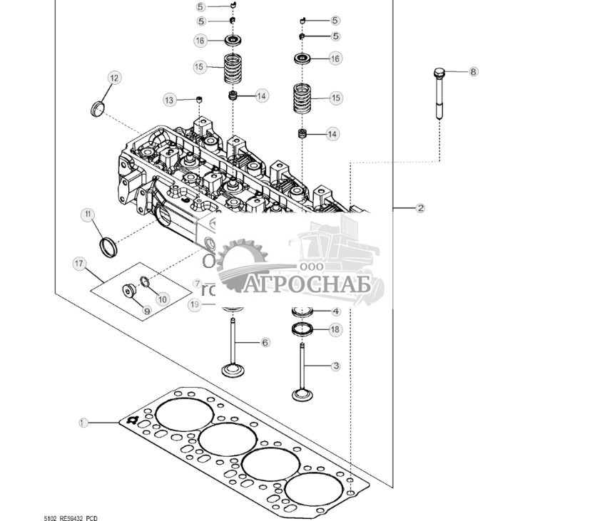 5102 Головка блока цилиндров с клапанами - ST390039 127.jpg